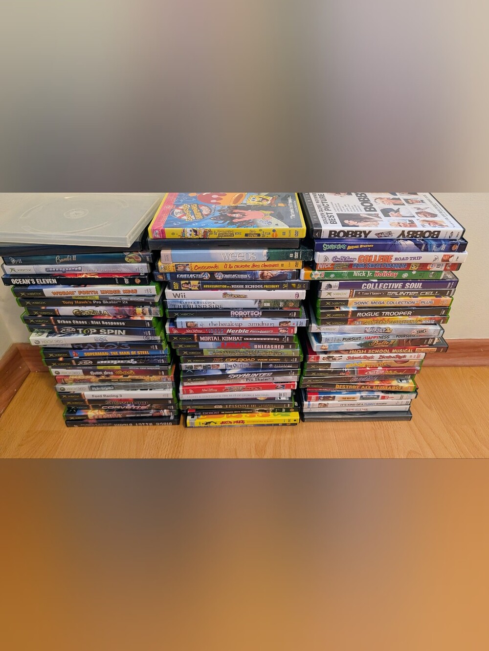 Large Collection of EMPTY DVD and Game Cases (67 Total Cases)